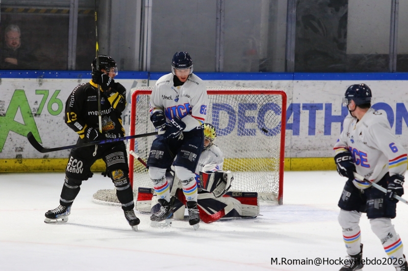 Photo hockey Ligue Magnus - Ligue Magnus  : 37ème journée : Rouen vs Nice - Rouen s’impose en prolongation face Nice