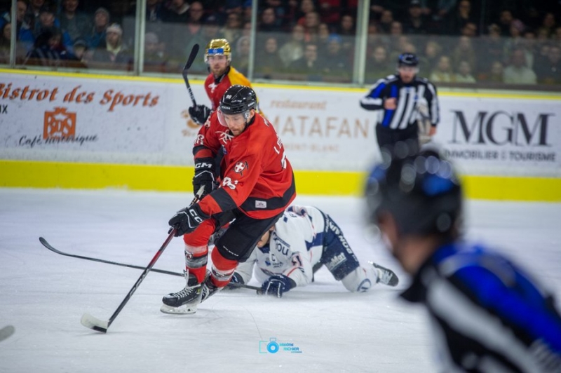 Photo hockey Ligue Magnus - Ligue Magnus  : 41ème journée : Chamonix  vs Angers  - Chamonix battu logiquement par les Ducs