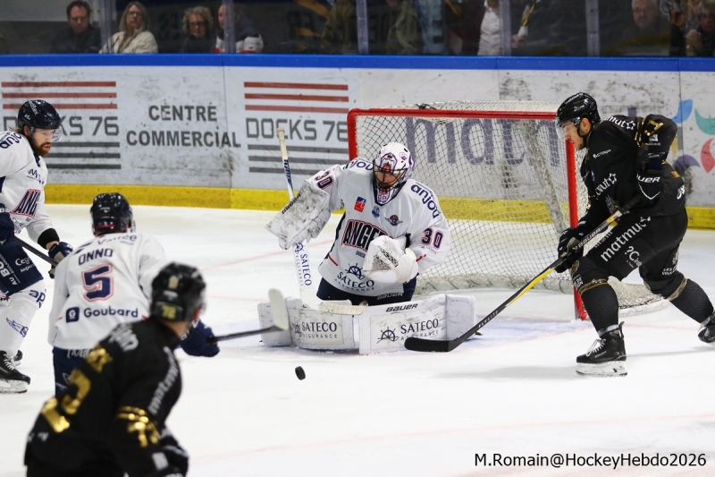 Photo hockey Ligue Magnus - Ligue Magnus  : 43ème journée : Rouen vs Angers  - Angers s’impose dans un match sans intensité