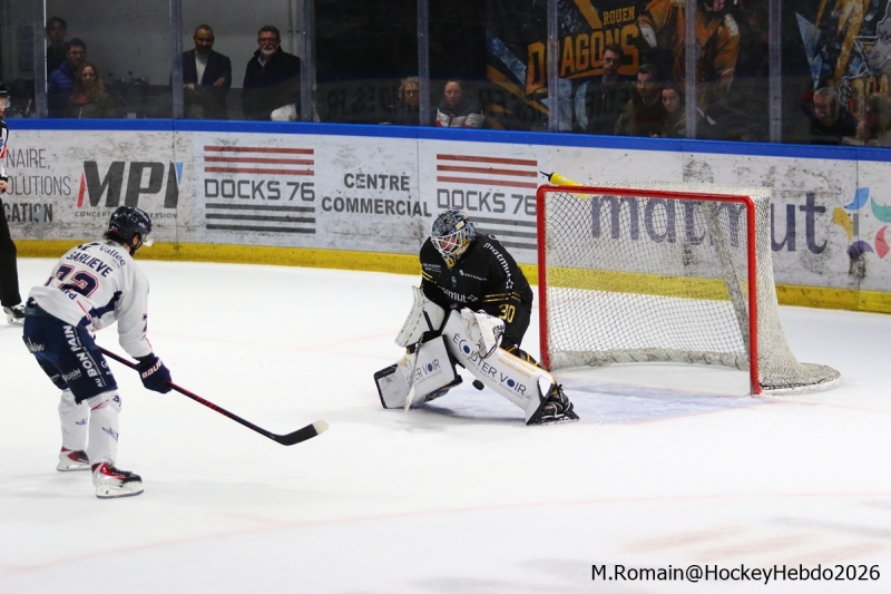 Photo hockey Ligue Magnus - Ligue Magnus  : 43ème journée : Rouen vs Angers  - Angers s’impose dans un match sans intensité