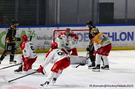 Photo hockey Ligue Magnus - Ligue Magnus  : 5ème journée : Rouen vs Cergy-Pontoise - Rouen en mode diesel retrouve la victoire