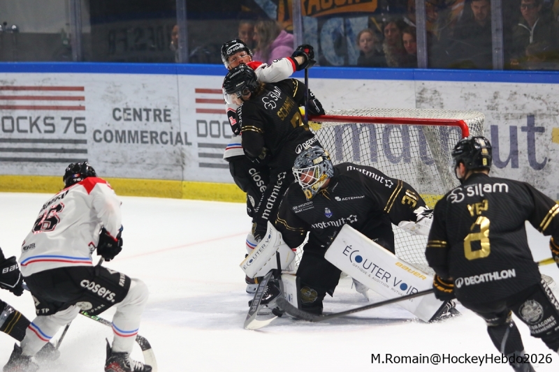Photo hockey Ligue Magnus - Ligue Magnus - 1/2 de Finale - Match 1 : Rouen vs Bordeaux - Bordeaux remporte la première manche sur l’Ile Lacroix !