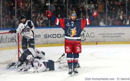 Photo hockey Ligue Magnus - Ligue Magnus - 1/2 de Finale - Match 2 : Grenoble  vs Angers  - Le second point pour Grenoble !