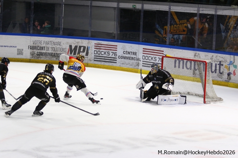 Photo hockey Ligue Magnus - Ligue Magnus - 1/2 de Finale - Match 2 : Rouen vs Bordeaux - Bordeaux fait le break !