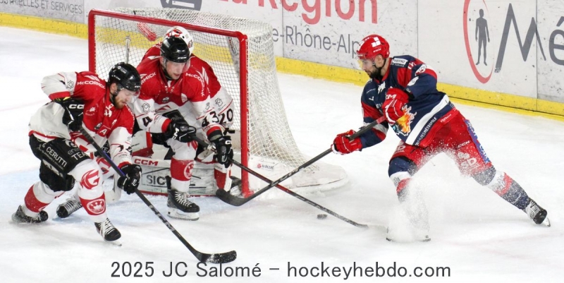 Photo hockey Ligue Magnus - Ligue Magnus - 1/2 Finale - Match 2 : Grenoble  vs Amiens  - Grenoble égalise face à Amiens