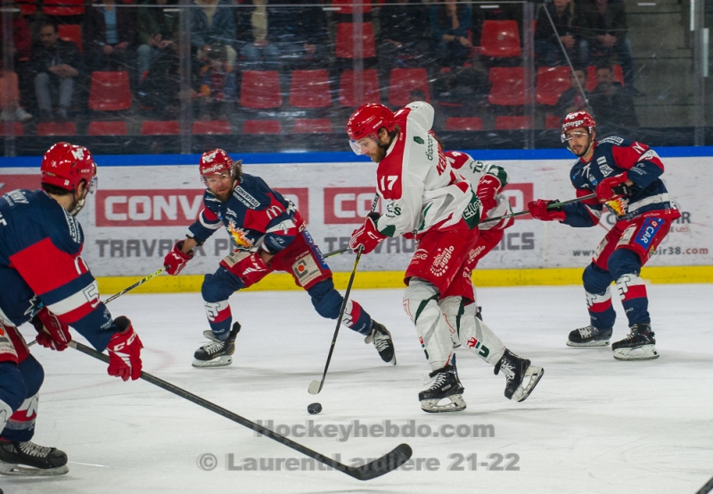 Photo hockey Ligue Magnus - Ligue Magnus - 1/2 finale match 5 : Grenoble  vs Cergy-Pontoise - Blanchissage pour conclure la série!
