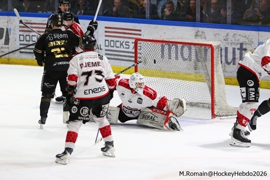 Photo hockey Ligue Magnus - Ligue Magnus - 1/4 de Finale - Match 1 : Rouen vs Amiens  - Les Dragons prennent le premier point !