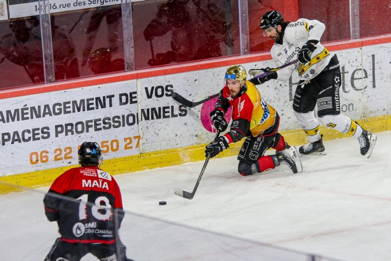 Photo hockey Ligue Magnus - Ligue Magnus - 1/4 de Finale - Match 4 : Amiens  vs Rouen - Rouen prend une option dans la série.