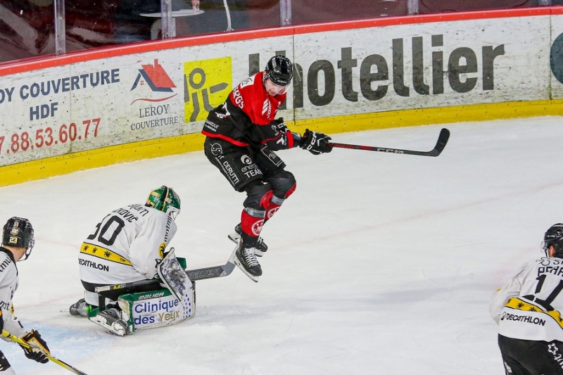 Photo hockey Ligue Magnus - Ligue Magnus - 1/4 de Finale - Match 4 : Amiens  vs Rouen - Rouen prend une option dans la série.