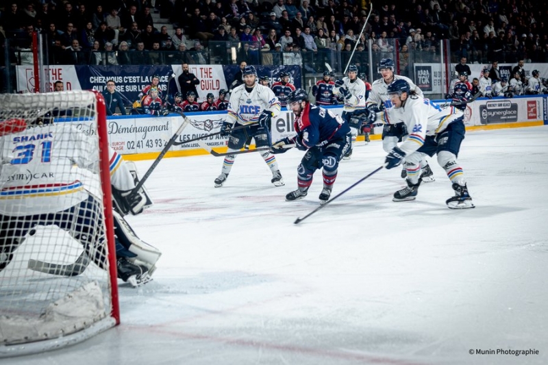 Photo hockey Ligue Magnus - Ligue Magnus - 1/4 de Finale - Match 5 : Angers  vs Nice - Nice empoche le cinquième round !