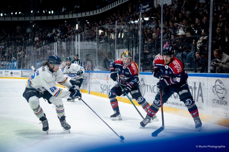 Photo hockey Ligue Magnus - Ligue Magnus - 1/4 de Finale - Match 5 : Angers  vs Nice - Nice empoche le cinquième round !
