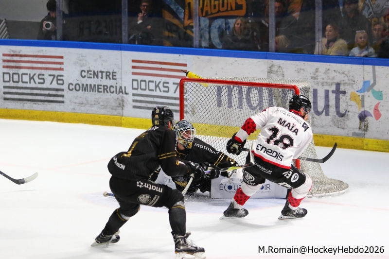 Photo hockey Ligue Magnus - Ligue Magnus - 1/4 de Finale - Match 5 : Rouen vs Amiens  - Les dragons en maitre.
