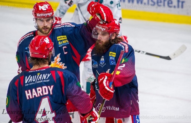 Photo hockey Ligue Magnus - Ligue Magnus : 10ème journée : Grenoble  vs Chamonix  - Grenoble fait sauter le verrou Sabol 