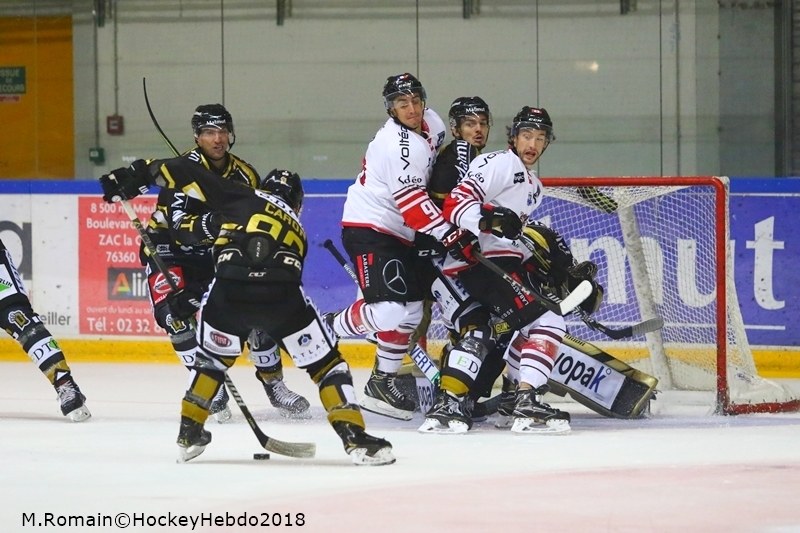 Photo hockey Ligue Magnus - Ligue Magnus : 10ème journée : Rouen vs Bordeaux - Les Dragons reprennent leur rang