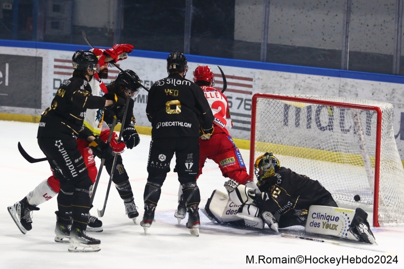 Photo hockey Ligue Magnus - Ligue Magnus : 10ème journée : Rouen vs Grenoble  - Les dragons en progrès mais battus.