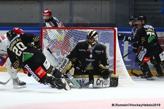 Photo hockey Ligue Magnus - Ligue Magnus : 10ème journée : Rouen vs Grenoble  - LM : Rouen a failli relever le défi.