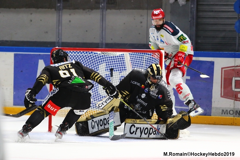 Photo hockey Ligue Magnus - Ligue Magnus : 10ème journée : Rouen vs Grenoble  - LM : Rouen a failli relever le défi.