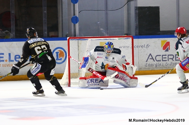 Photo hockey Ligue Magnus - Ligue Magnus : 10ème journée : Rouen vs Grenoble  - LM : Rouen a failli relever le défi.