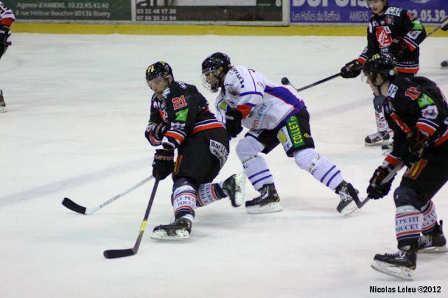 Photo hockey Ligue Magnus - Ligue Magnus : 11ème journée  : Amiens  vs Caen  - Les Gothiques coulent les Drakkars
