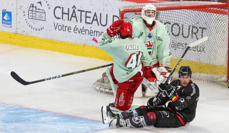 Photo hockey Ligue Magnus - Ligue Magnus : 11ème journée : Amiens  vs Cergy-Pontoise - Jokers gagnant en picardie