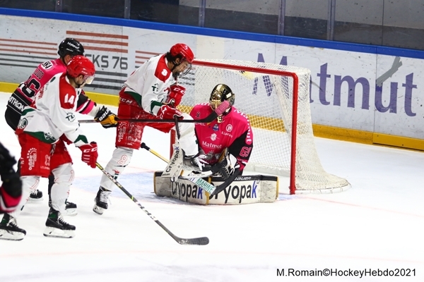 Photo hockey Ligue Magnus - Ligue Magnus : 11ème journée : Rouen vs Cergy-Pontoise - Les Dragons de Rouen confirment