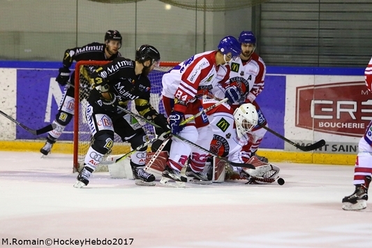 Photo hockey Ligue Magnus - Ligue Magnus : 11ème journée : Rouen vs Mulhouse - Les Dragons contrôlent