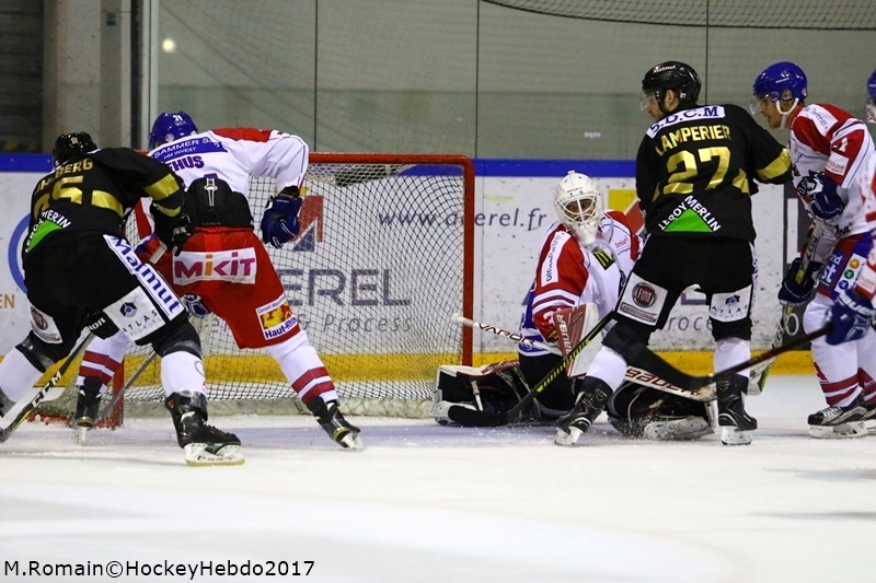 Photo hockey Ligue Magnus - Ligue Magnus : 11ème journée : Rouen vs Mulhouse - Les Dragons contrôlent