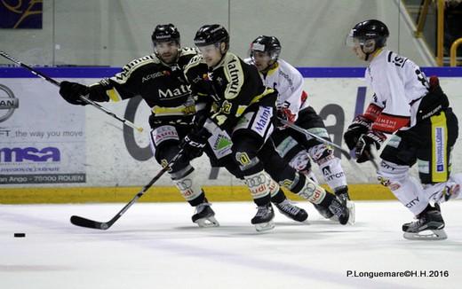 Photo hockey Ligue Magnus - Ligue Magnus : 11ème journée : Rouen vs Nice - LM : Rouen difficilement