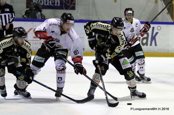Photo hockey Ligue Magnus - Ligue Magnus : 11ème journée : Rouen vs Nice - LM : Rouen difficilement
