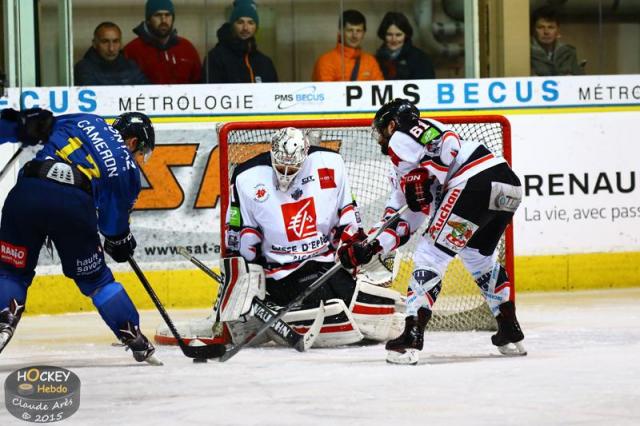 Photo hockey Ligue Magnus - Ligue Magnus : 12ème journée : Chamonix  vs Amiens  - O’Keefe, chef des Gothiques
