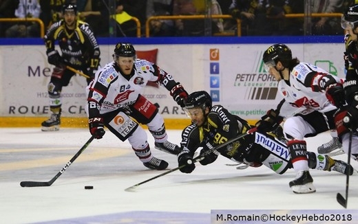 Photo hockey Ligue Magnus - Ligue Magnus : 12ème journée : Rouen vs Amiens  - Rouen emporte le Derby et reste invaincu