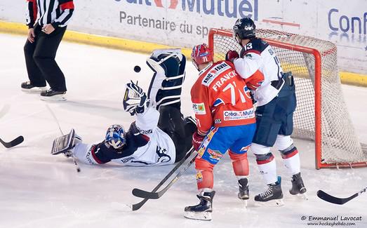 Photo hockey Ligue Magnus - Ligue Magnus : 12ème journée : Lyon vs Angers  - Les Ducs à l\