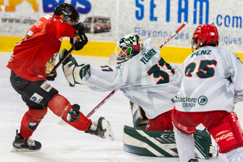 Photo hockey Ligue Magnus - Ligue Magnus : 13ème journée : Chamonix  vs Cergy-Pontoise - Rude final à Chamonix !