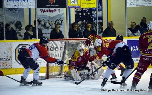 Photo hockey Ligue Magnus - Ligue Magnus : 13ème journée : Dijon  vs Angers  - Les Ducs planent au dessus de la Bourgogne