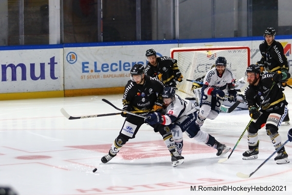 Photo hockey Ligue Magnus - Ligue Magnus : 13ème journée : Rouen vs Angers  - La remontada des Dragons