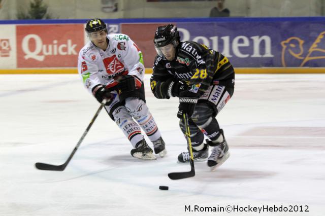 Photo hockey Ligue Magnus - Ligue Magnus : 14ème journée  : Rouen vs Amiens  - Rouen à l