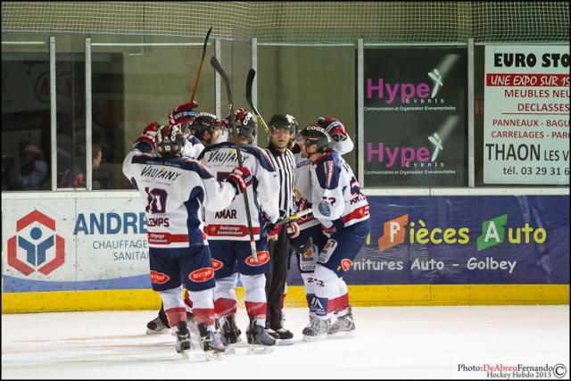 Photo hockey Ligue Magnus - Ligue Magnus : 14ème journée : Epinal  vs Grenoble  - Les Dauphins noient Grenoble
