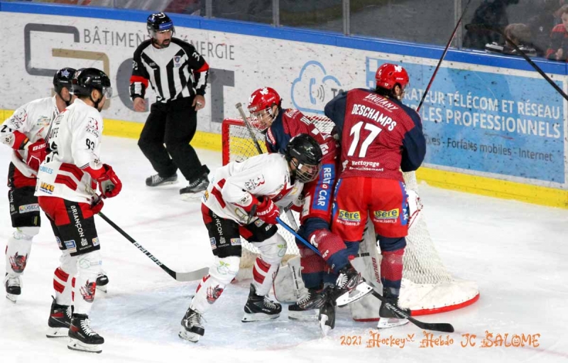 Photo hockey Ligue Magnus - Ligue Magnus : 14ème journée : Grenoble  vs Briançon  - Grenoble, sans pitié face à Briançon