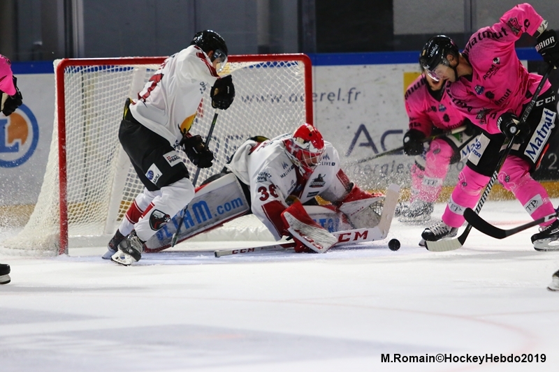 Photo hockey Ligue Magnus - Ligue Magnus : 14ème journée : Rouen vs Chamonix  - LM : Victoire dans la douleur des Dragons
