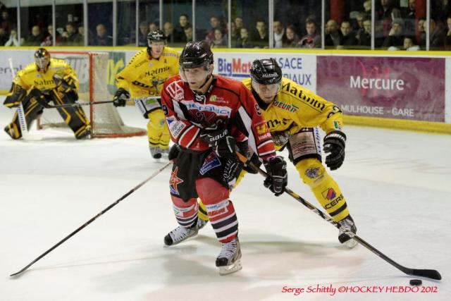 Photo hockey Ligue Magnus - Ligue Magnus : 15ème journée  : Mulhouse vs Rouen - Les Dragons inquiétés