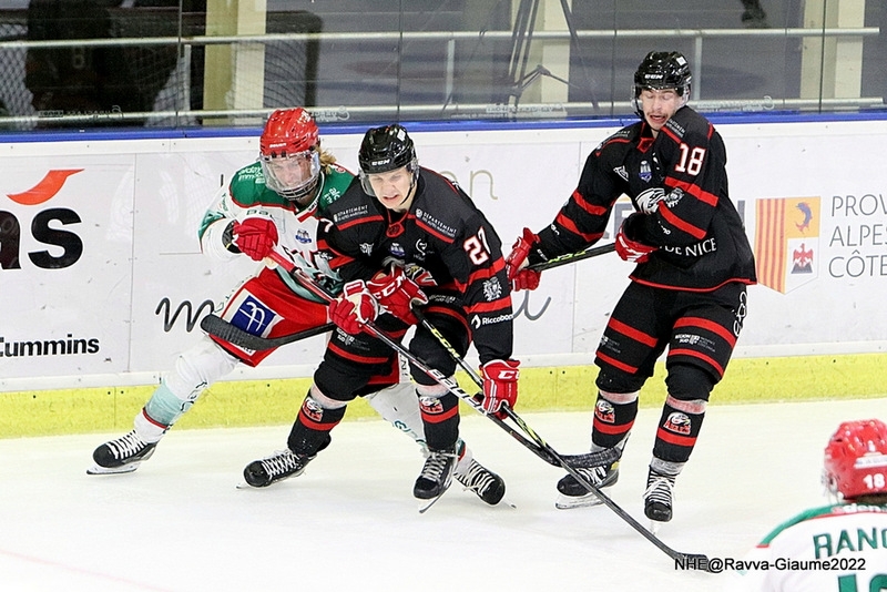 Photo hockey Ligue Magnus - Ligue Magnus : 15ème journée : Nice vs Anglet - L’Hormadi termine bien avant la trêve