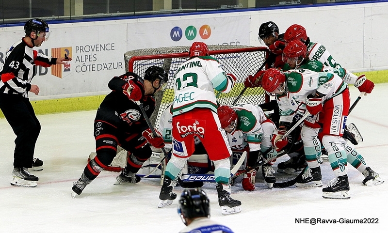 Photo hockey Ligue Magnus - Ligue Magnus : 15ème journée : Nice vs Anglet - L’Hormadi termine bien avant la trêve