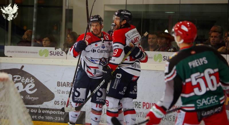 Photo hockey Ligue Magnus - Ligue Magnus : 16ème journée : Anglet vs Angers  - 4 à la suite