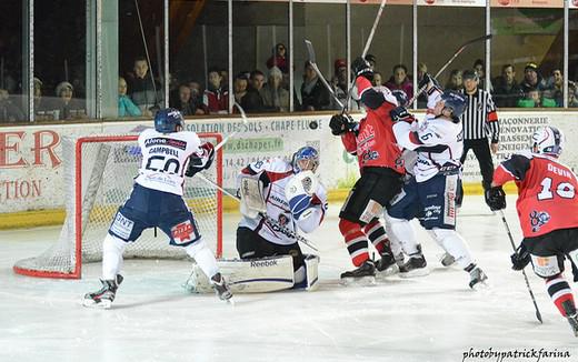 Photo hockey Ligue Magnus - Ligue Magnus : 16ème journée : Briançon  vs Angers  - Les  Diables Rouges ont le vent en poupe