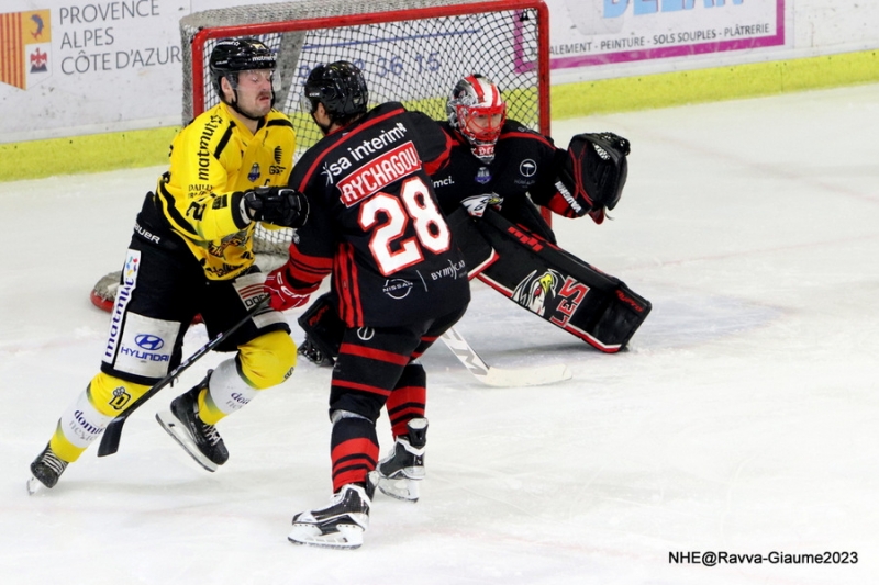 Photo hockey Ligue Magnus - Ligue Magnus : 16ème journée : Nice vs Rouen - Sans surprise !