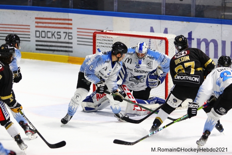 Photo hockey Ligue Magnus - Ligue Magnus : 16ème journée : Rouen vs Gap  - Les Dragons impuissants