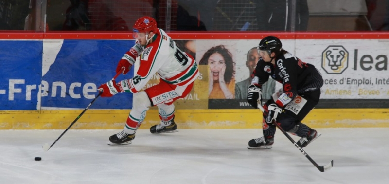 Photo hockey Ligue Magnus - Ligue Magnus : 17ème journée : Amiens  vs Anglet - Amiens : cinq minutes d’égarement 