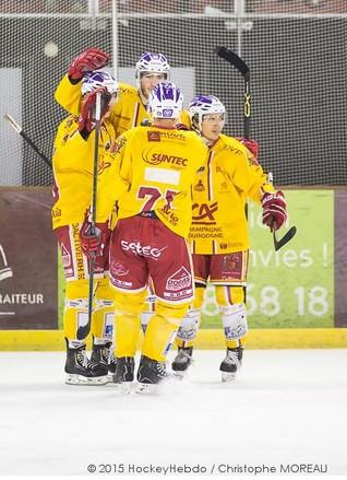 Photo hockey Ligue Magnus - Ligue Magnus : 17ème journée : Amiens  vs Dijon  - Les Dijonnais repartent avec 2 points du Coliseum 