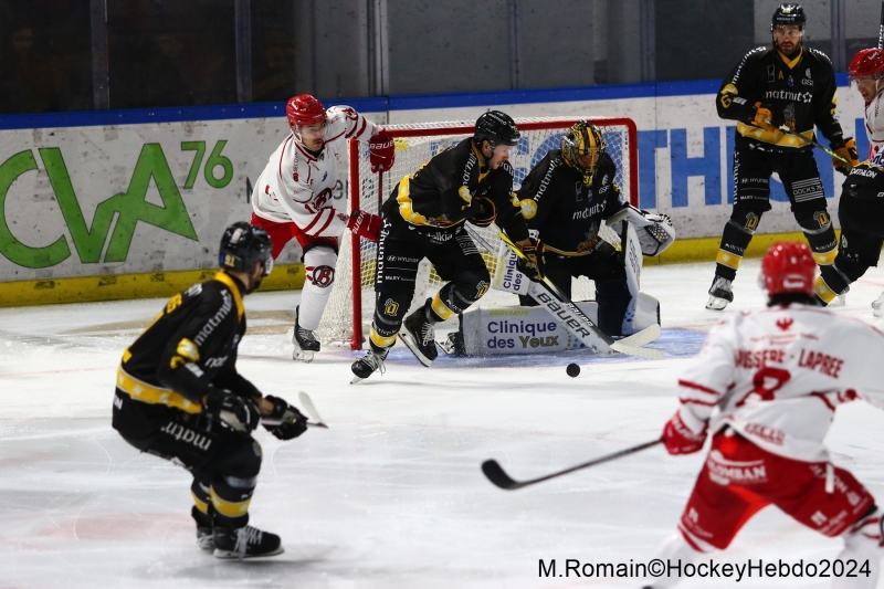 Photo hockey Ligue Magnus - Ligue Magnus : 17ème journée : Rouen vs Briançon  - Rouen s’impose au bout de l’ennui.