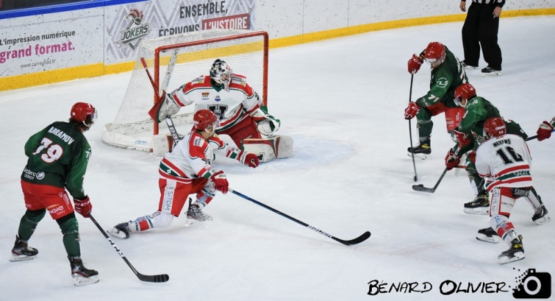 Photo hockey Ligue Magnus - Ligue Magnus : 18ème journée : Cergy-Pontoise vs Anglet - Les Jokers retrouvent le goût de la victoire